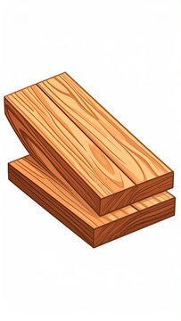 Two light-brown wooden planks stacked (1)