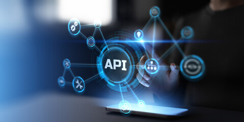 Fototapeta premium API Integration and Software Connectivity in Modern Digital Systems.