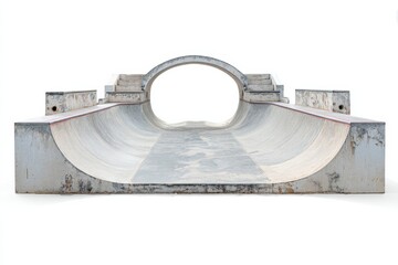 isolated skatepark with a copy space