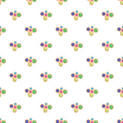 Obraz premium Repeating simple dimple fidget toy elements providing a fun texture background