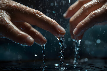 Fototapeta premium “Handwash Armor: Microbial Protection in Motion”