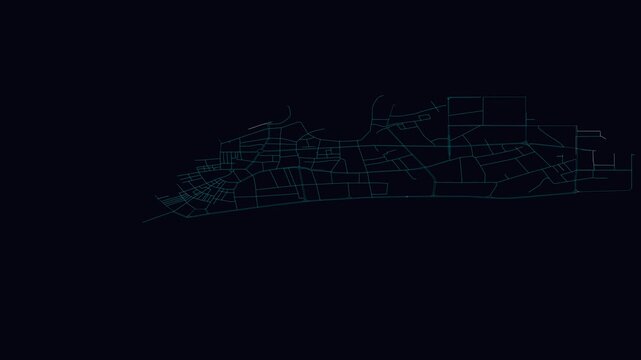 Shantou, China, City Infrastructure Expansion Animation, Urban Visualization Technology