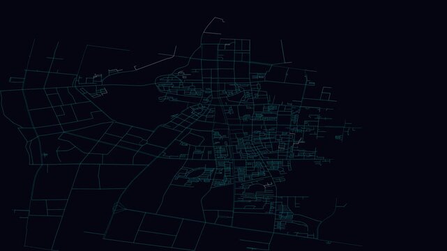 Qiqihar, China, City Infrastructure Expansion Animation, Urban Visualization Technology