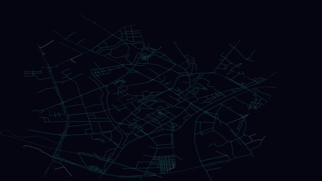 Jiangmen, China, City Infrastructure Expansion Animation, Urban Visualization Technology