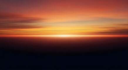 Obraz premium Abstract sunset horizon with blurring and light glow horizon line abstract background evening sky abstract atmosphere colorful gradient background peaceful artistic