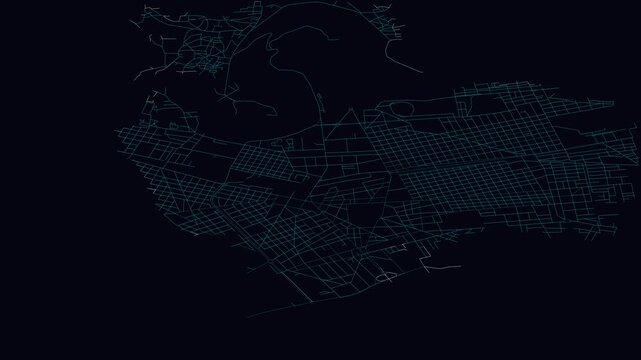 Bamako, Mali, City Infrastructure Expansion Animation, Urban Visualization Technology