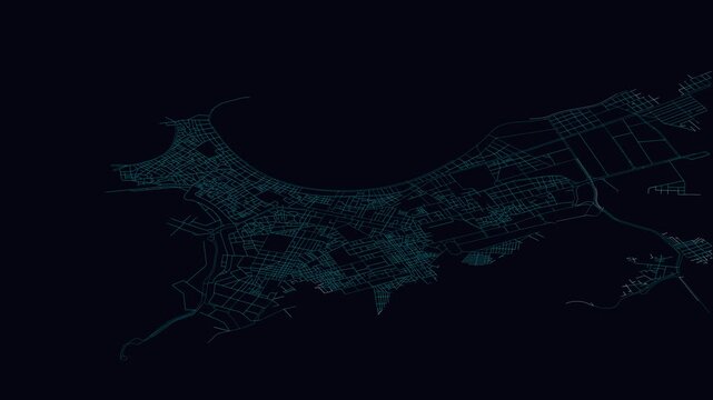 Alexandria, Egypt, City Infrastructure Expansion Animation, Urban Visualization Technology