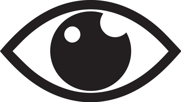 black and white eyes
