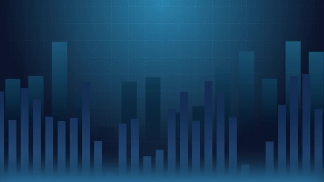 Value index invest business economic statistic, stock market financial graph with uptrend line and bar chart, computer information diagram futuristic exchange analysis