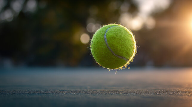 Tennis point. A tennis ball that hits the line earns a point. sports game, competition and great pastime for a healthy lifestyle