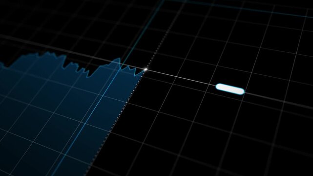 Simple chart stock and option market trade move, broker exchange analysis for information line, invest financial currency business con concept