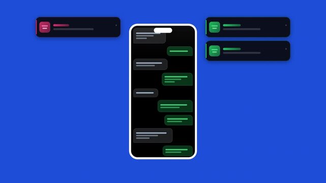 Minimalist mobile interface displays a rapid influx of diverse notification badges and chat bubbles to visualize peak digital connectivity and viral social engagement for app marketing.
