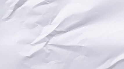 Obraz premium Crumpled white paper texture desktop wallpaper