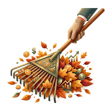 Raking in Financial Success A Metaphorical Harvest of Wealth.