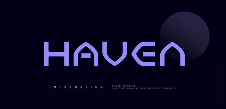 Sport techno modern minimal logo alphabet bold font. Abstract technology scifi game science futuristic typography sport, fashion, brand, creative logos fonts. vector illustration