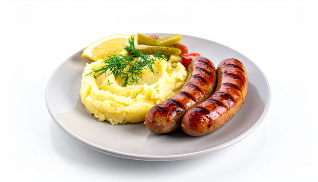 Medisterpolse on white Background