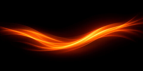 Fiery Orange Flame Abstract Background © Art Boy