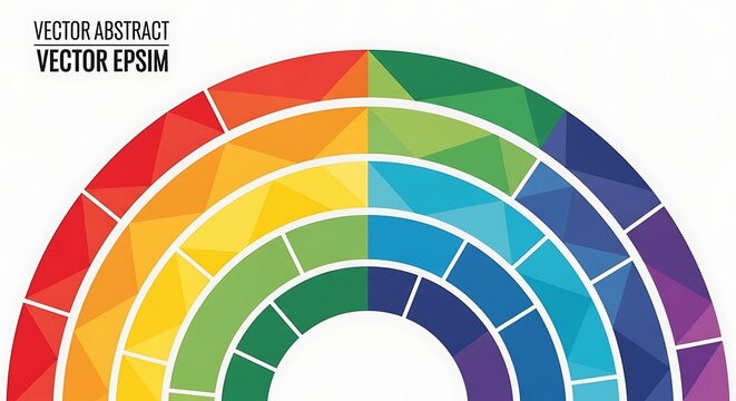 Abstract color wheel illustration