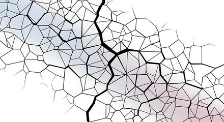 Obraz premium Abstract geometric fracture