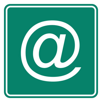 E-mail Symbol und Schild