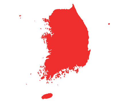 Karte von S&uuml;dkorea
