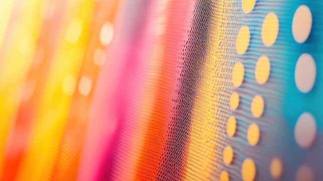 Vibrant Abstract Digital Pattern with Soft Light and Bold Colors