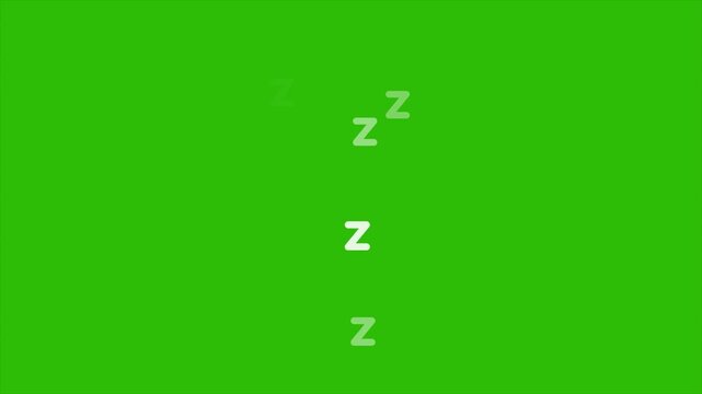 sleep animation effect, floating sleeping symbols, cartoon dream indicator, resting mood overlay, sleeping icon animation