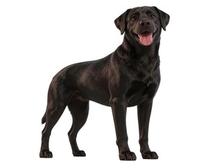 Obraz premium Black Labrador Retriever Dog Standing