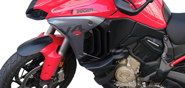 DUCATI MULTISTRADA V4 S Motorrad im PNG Format, Z&uuml;rich 5 April 2026