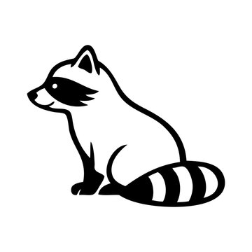 Logotipo con dibujo minimalista con l&iacute;neas de un castor sentado visto de perfil