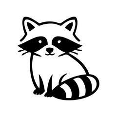 Logotipo con dibujo minimalista con líneas de un castor sentado visto de frente  © teracreonte