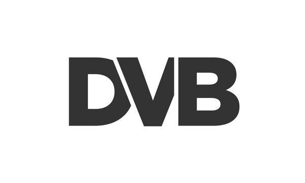 DVB logo design template with strong and modern bold text. Initial based vector logotype featuring simple and minimal typography. Trendy company identity.