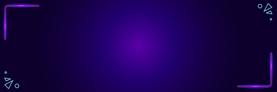 Neon purple border background