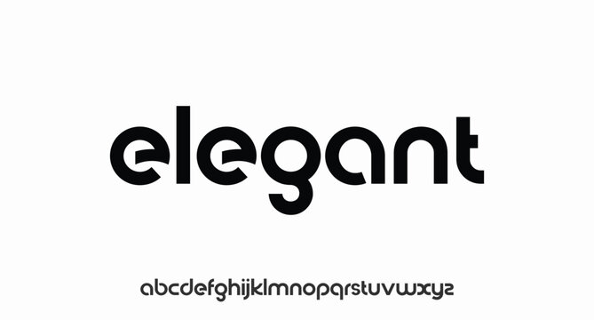 Elegant modern logo alphabet fonts. Typography minimalist urban sans serif digital fashion future creative logos fonts. vector illustration 
