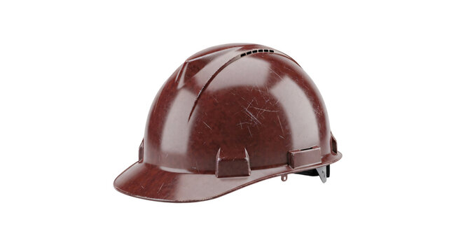 Brown hard hat safety helmet
