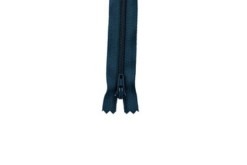 Closed blue teal zipper © Lois