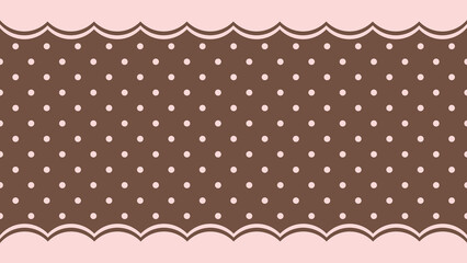 Elegant polka dot vintage design desktop wallpaper © Rawpixel.com