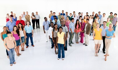 Obraz premium Diverse group standing together photo