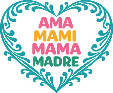 Feliz dia de la madre quote, Spanish mothers day design, happy mothers day spanish typography, floral wreath vector, mom celebration illustration, greeting card design, printable poster, elegant lette