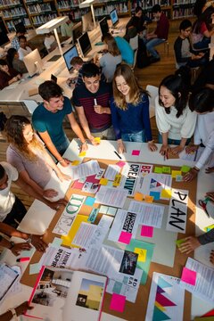 Creative team brainstorming session photo