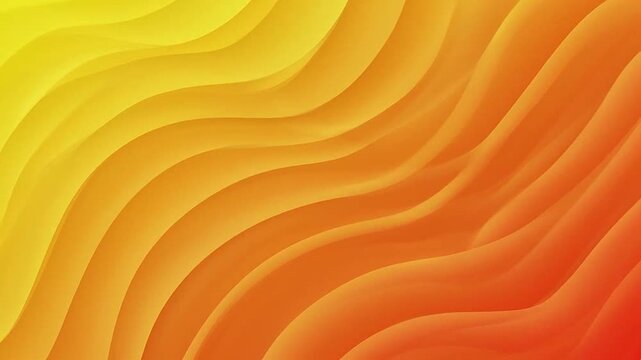 Abstract background with smooth flowing yellow and orange gradient waves