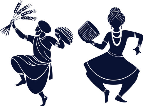 Happy Baisakhi Bengali New Year Celebration Vector Design