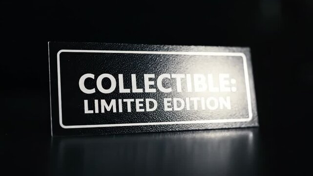 This video showcases an exclusive limited edition seal design with strong typographic impact, collectible branding theme, and sleek commercial packaging concept.