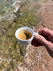 Expresso na plaży Morze czerwone, Egipt ت غالب,  © Maciej G. Szling