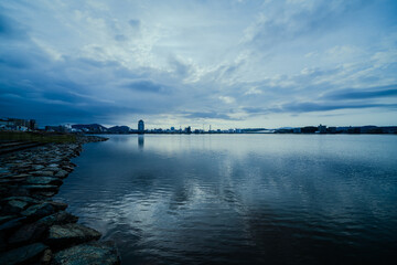 Fototapeta premium 島根県の宍道湖の風景