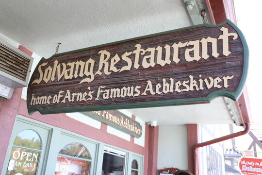 Sign of Solvang Restaurant