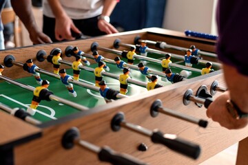 Exciting foosball game action photo © Rawpixel.com