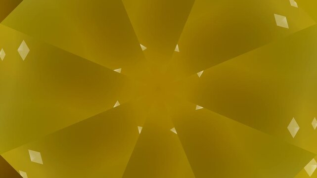 Golden geometric pattern with sparkles.