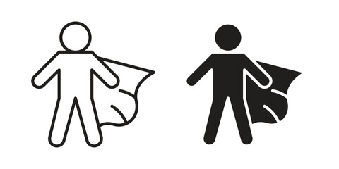 Hero icon design vector. Flat and line vector Icon Design © Dan