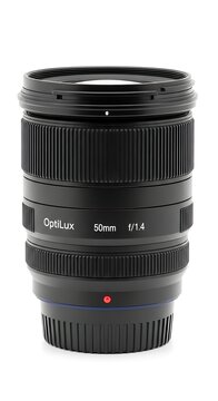 OptiLux 50mm f1.4 Lens - Capturing Sharp Images with Precision.